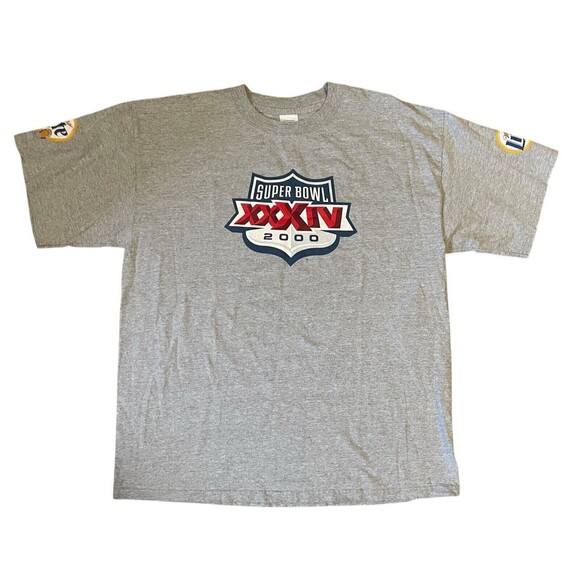 VTG Miller Lite Super Bowl XXXIV 34 2000 NFL Football T Shirt Men’s XL - Picture 1 of 7